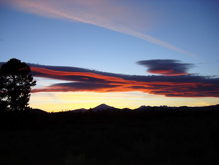 Sunset - Three Clouds