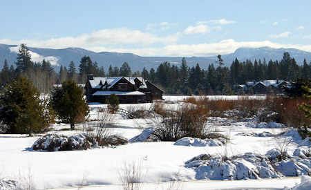 The Old Homestead in Snow