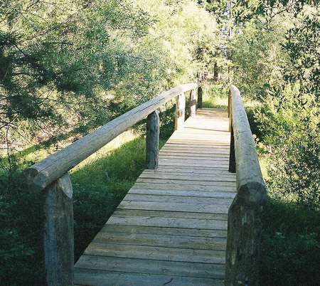 Footbridge to Teepee