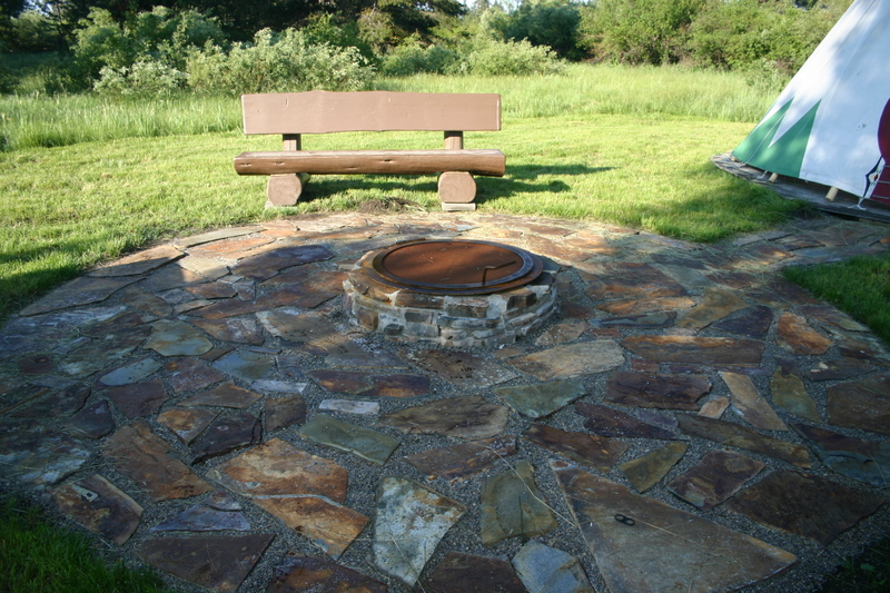 Firepit & Bench By Teepee
